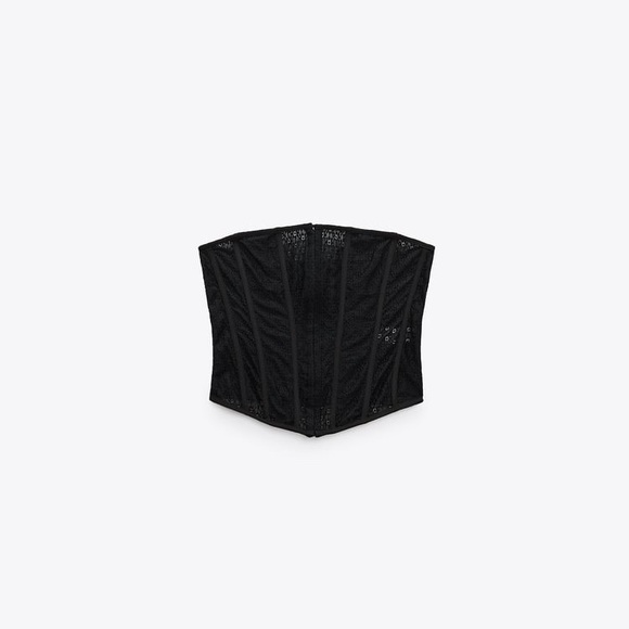 ZARA LACE CORSET STYLE TOP - Picture 5 of 7